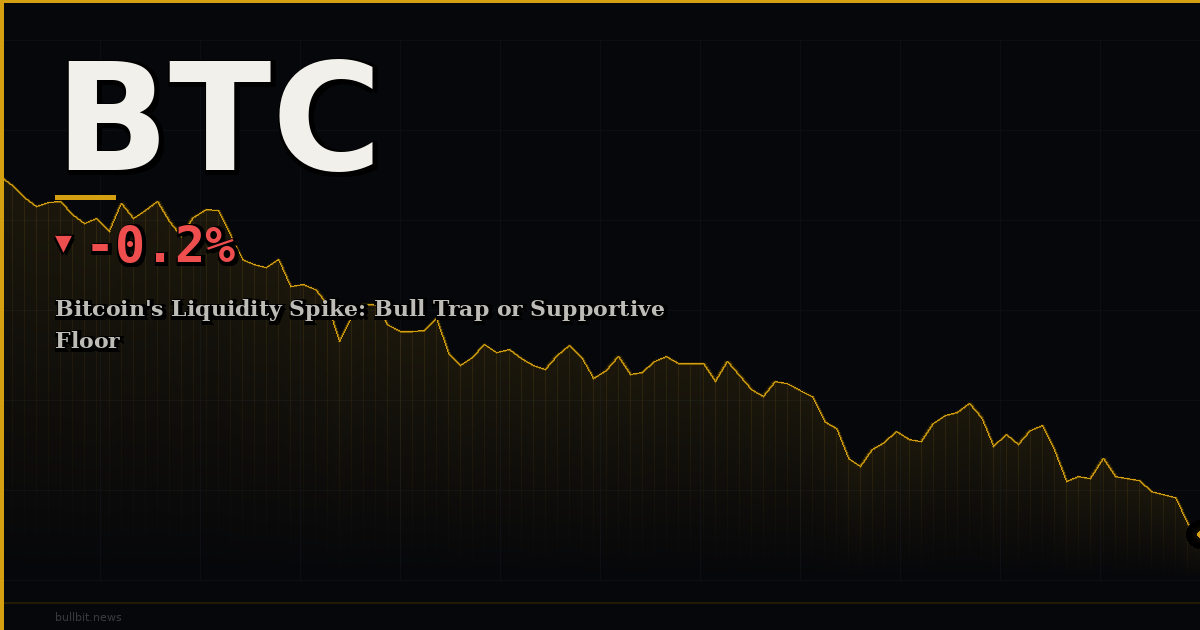 Bitcoin's Liquidity Spike: Bull Trap or Supportive Floor