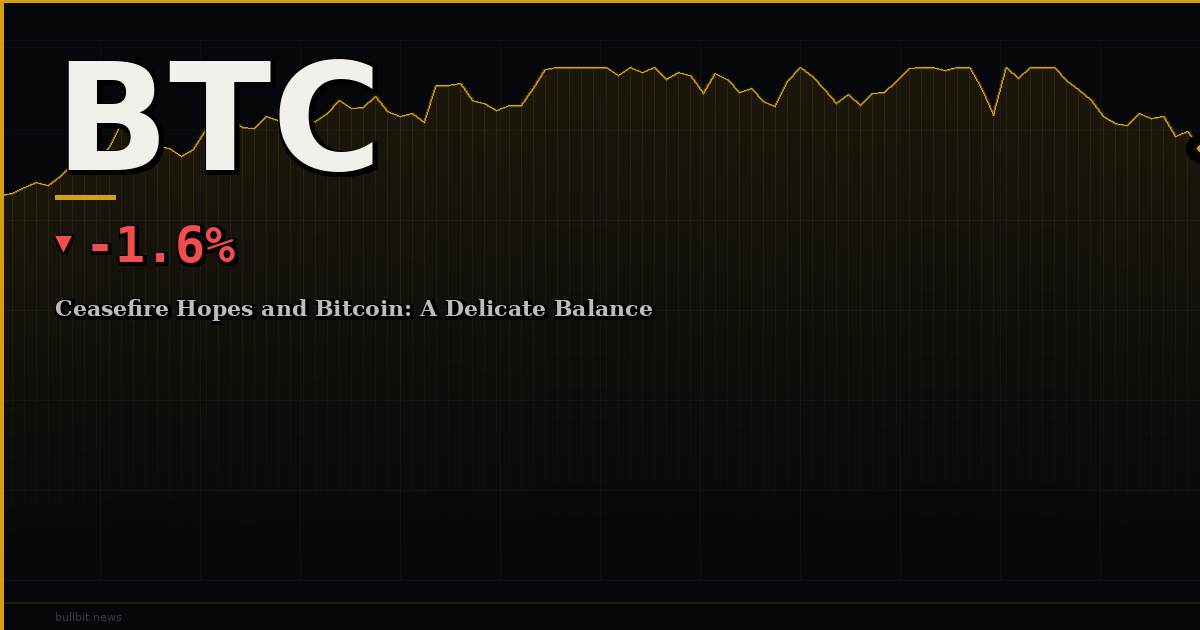 Ceasefire Hopes and Bitcoin: A Delicate Balance