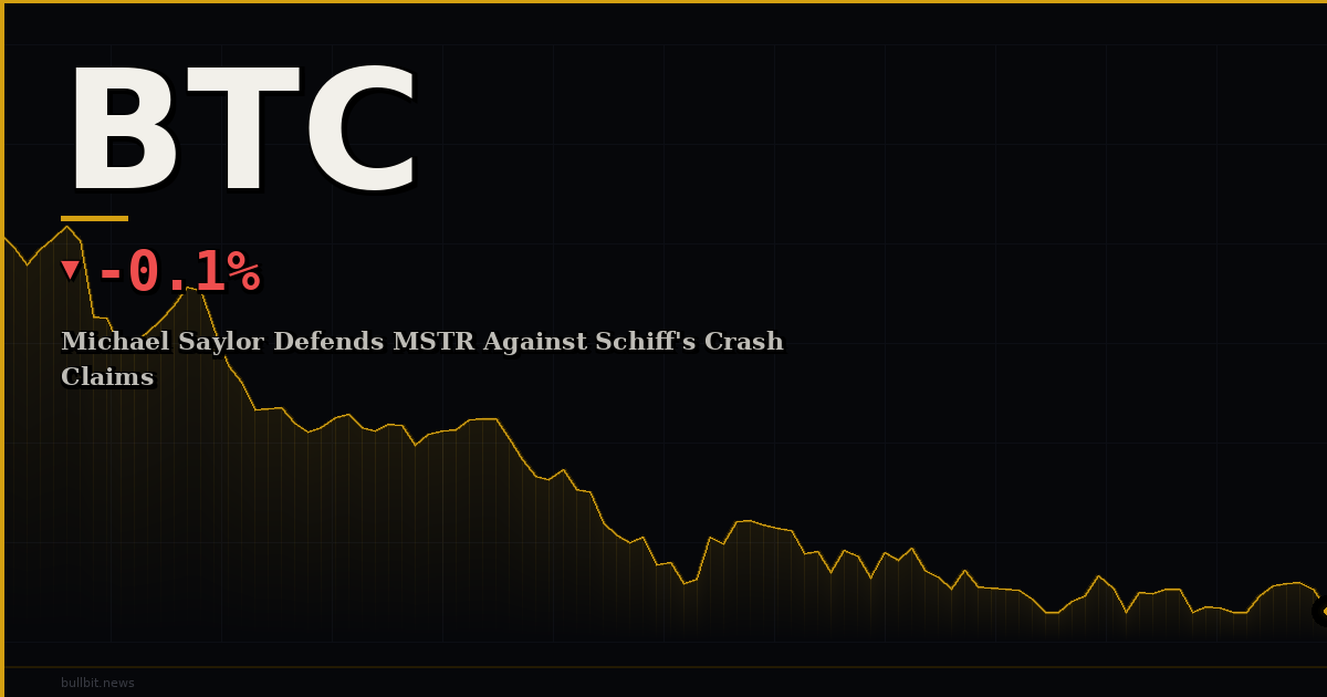Michael Saylor Defends MSTR Against Schiff's Crash Claims