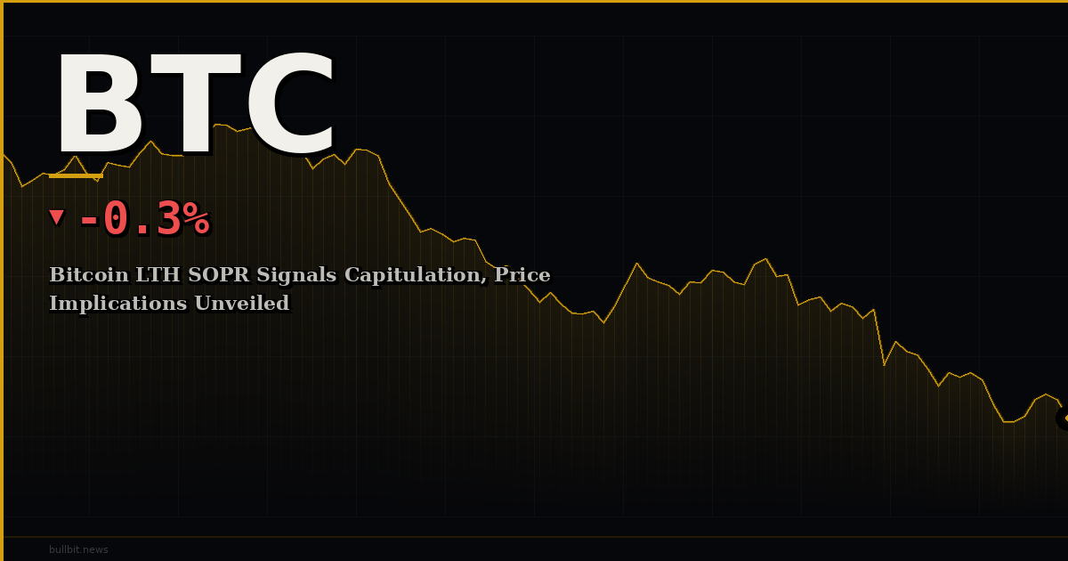 Bitcoin LTH SOPR Signals Capitulation, Price Implications Unveiled