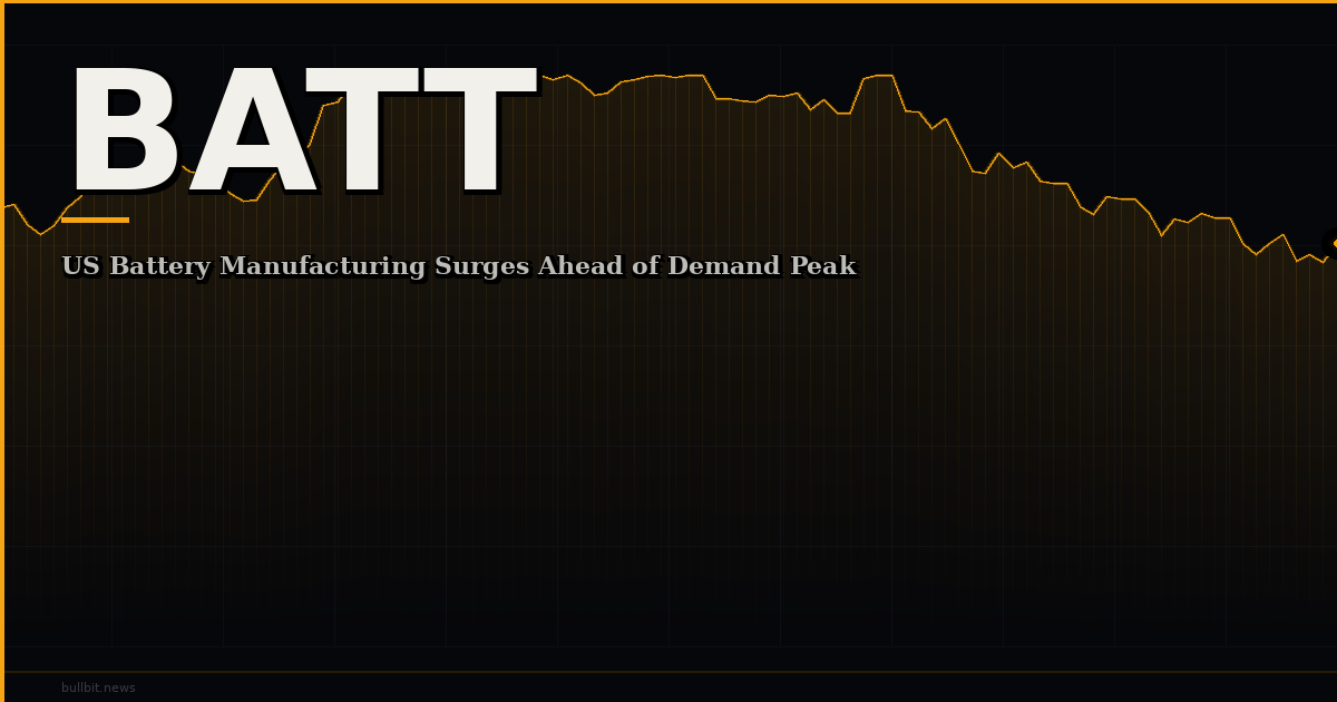 US Battery Manufacturing Surges Ahead of Demand Peak