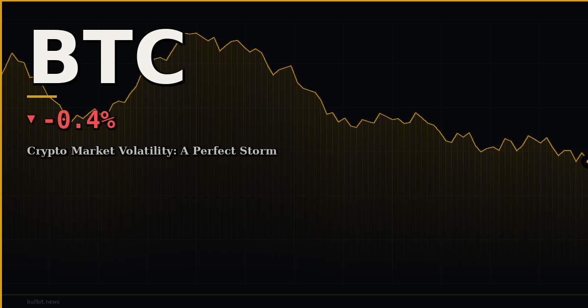 Crypto Market Volatility: A Perfect Storm